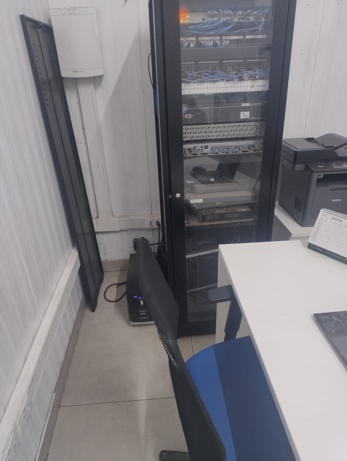 Segundo rack de infraestrutura analisado em Belém